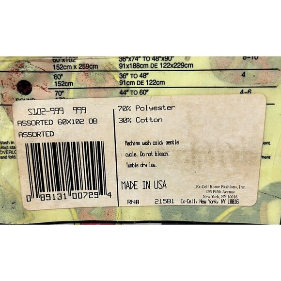 Kemp & Beatley Holiday Folio Ribbons Bows Christmas Tablecloth 60x102 Oblong New - Picture 5 of 7